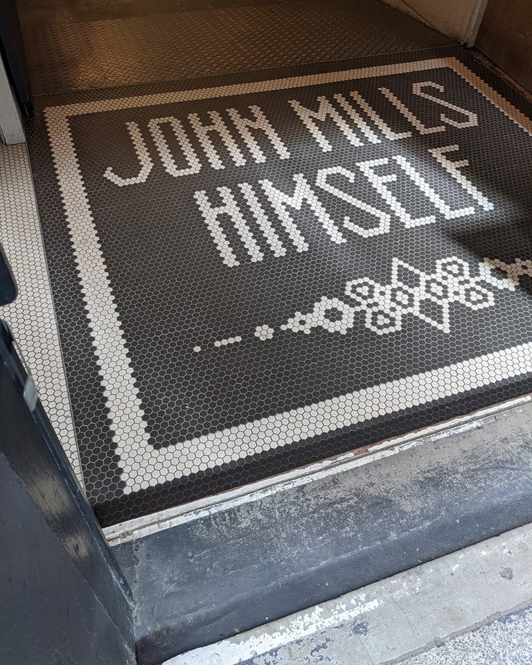 Entrance tile mosaic