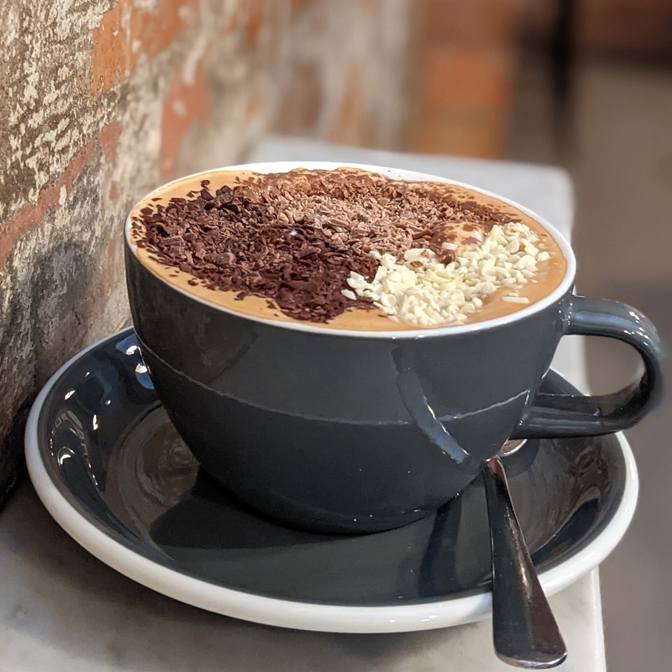 Hot chocolate with chocolate shavings